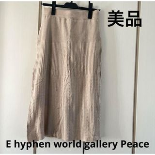 イーハイフンワールドギャラリー(E hyphen world gallery)の美品☆イーハイフン  ニットスカート(ロングスカート)