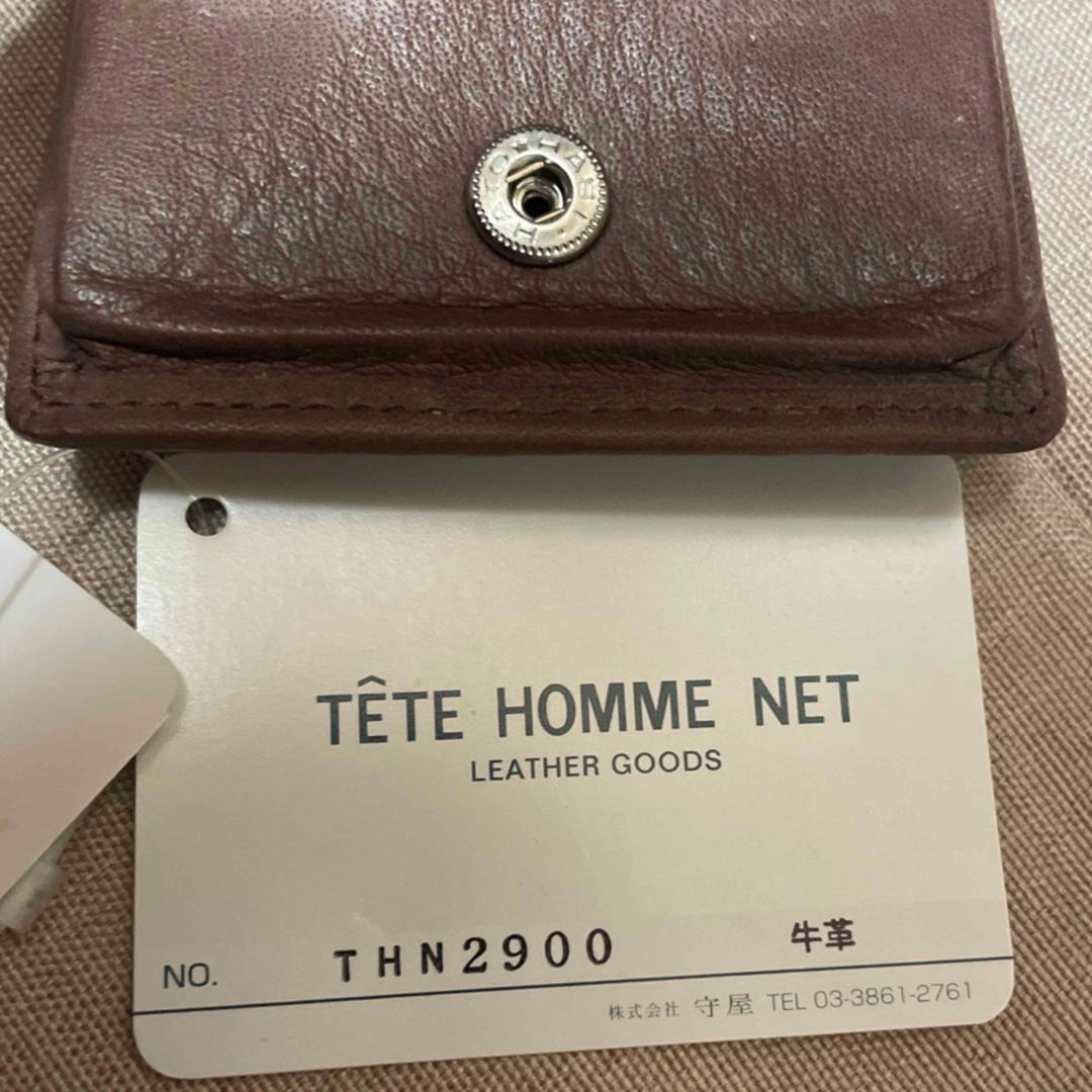 TETE HOMME(テットオム)のテットオム  TETE HOMENET 牛革レザーコインケース　古銭入れ未使用9 メンズのファッション小物(コインケース/小銭入れ)の商品写真