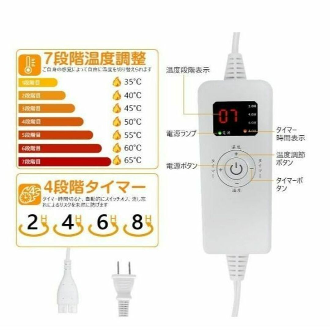 【2枚セット】 フットヒーター 電熱ヒーター 足温器 ホットヒーター