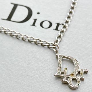 【美品】 Dior　透かし彫りハートネックレス　ディオール