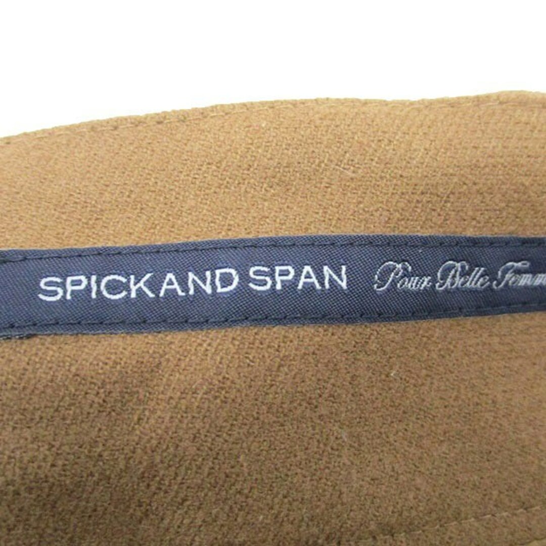 Spick & Span(スピックアンドスパン)のスピック&スパン 台形 スカート ミニ フロントボタン 34 ブラウン 茶 レディースのスカート(ミニスカート)の商品写真