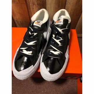 ナイキ(NIKE)のsacai Nike Blazer Low Black Patent(スニーカー)