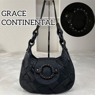 グレースコンチネンタル(GRACE CONTINENTAL)の超希少✨美品　グレースコンチネンタル　レザー　蛇　ショルダーバッグ　キラキラ(ショルダーバッグ)