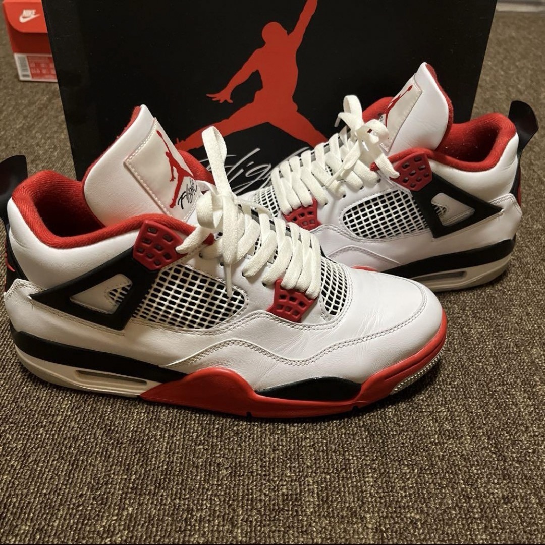 スニーカーNIKE AIR JORDAN 4 OG "FIRE RED" 2020