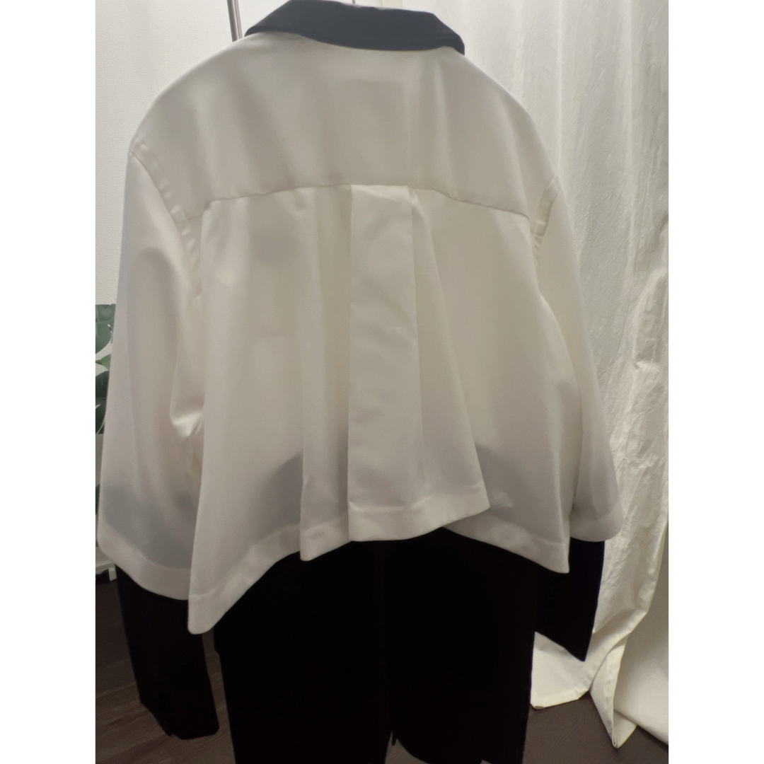 sacai - sacai 21ssドッキングシャツジャケット 新品タグ付きの sacai - sacai 21ssドッキングシャツジャケット 新品タグ付きの