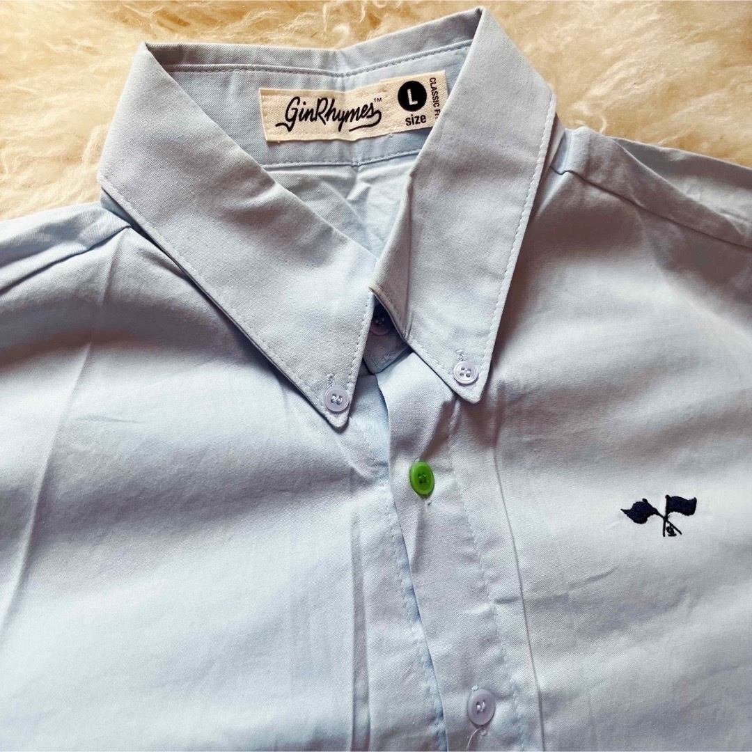 STUSSY(ステューシー)のginrhymes ジンライムス 半袖 シャツ ブルー メンズのトップス(シャツ)の商品写真