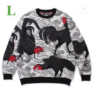 ワコマリア(WACKO MARIA)のGAKKIN 渦軍鶏 COTTON KNIT JACQUARD SWEATER(ニット/セーター)