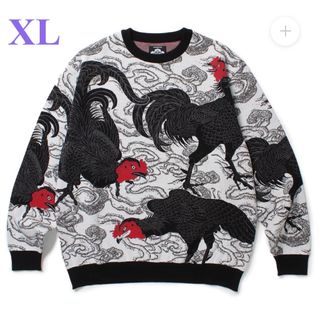 ワコマリア(WACKO MARIA)のGAKKIN 渦軍鶏 COTTON KNIT JACQUARD SWEATER(ニット/セーター)