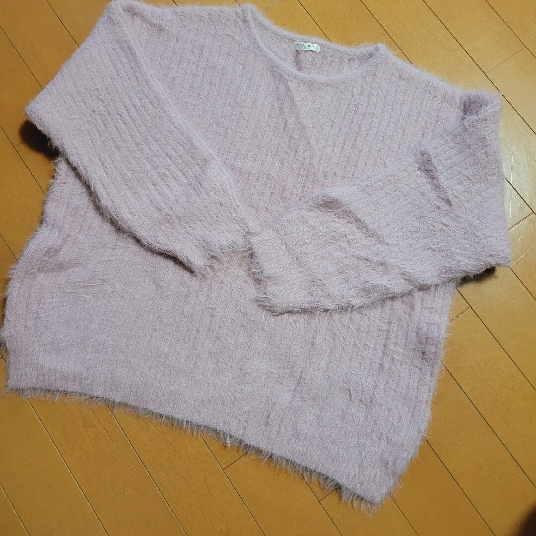 HONEYS(ハニーズ)のセーター　ニット　ピンク　ファー レディースのトップス(ニット/セーター)の商品写真