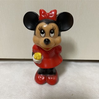 ディズニー(Disney)のミニーマウス☆鉛筆削り ソフビ 昭和レトロ(キャラクターグッズ)