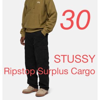 ステューシー(STUSSY)のStussy Ripstop Surplus Cargo BLACK(ワークパンツ/カーゴパンツ)