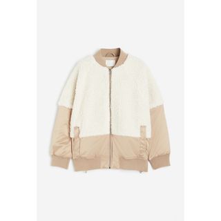 エイチアンドエム(H&M)の新品⭐︎タグ付⭐︎H&M テディフライトジャケット ボアジャケット(ブルゾン)