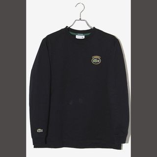 ラコステ(LACOSTE)のLACOSTE ラコステ クルーネック ロゴ 長袖Tシャツ XS ネイビー(Tシャツ/カットソー(七分/長袖))