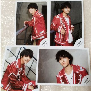 ジャニーズジュニア(ジャニーズJr.)の少年忍者☆鈴木悠仁 公式写真 4枚セット(アイドルグッズ)