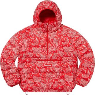 シュプリーム(Supreme)のMicro Down Half Zip Hooded Pullover (ダウンジャケット)