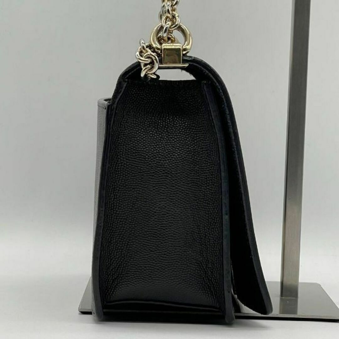 カラーブラックBLACK黒✨極美品✨FURLA フルラ MIMI ミミ ショルダーバッグ 金チェーン