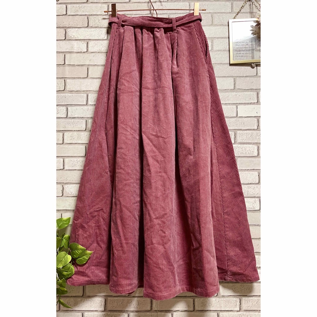 LiSA ROY reflect overjoy コーデュロイ スカート フレア レディースのスカート(ロングスカート)の商品写真