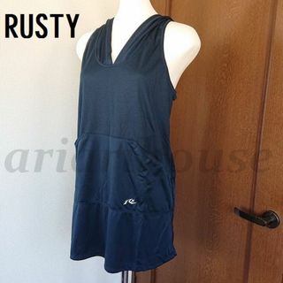 ラスティ(RUSTY)のM ラスティ DRYFIT レディース チュニック パーカー スポーツウエア(トレーニング用品)