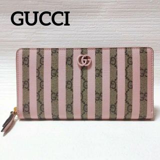 グッチ(Gucci)のグッチ GGスプリーム ラウンドファスナー 長財布 レディース ブランド(財布)