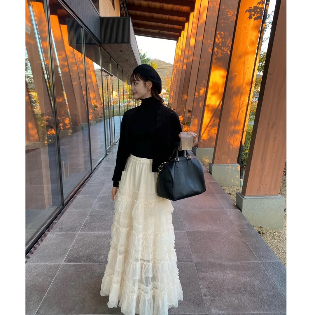 acka tulle long skirt(ivory) acka tulle long skirt(ivory)