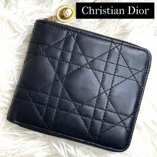 クリスチャンディオール(Christian Dior)の⋟極美品⋞ 入手困難 / クリスチャンディオール カナージュコンパクトウォレット(財布)