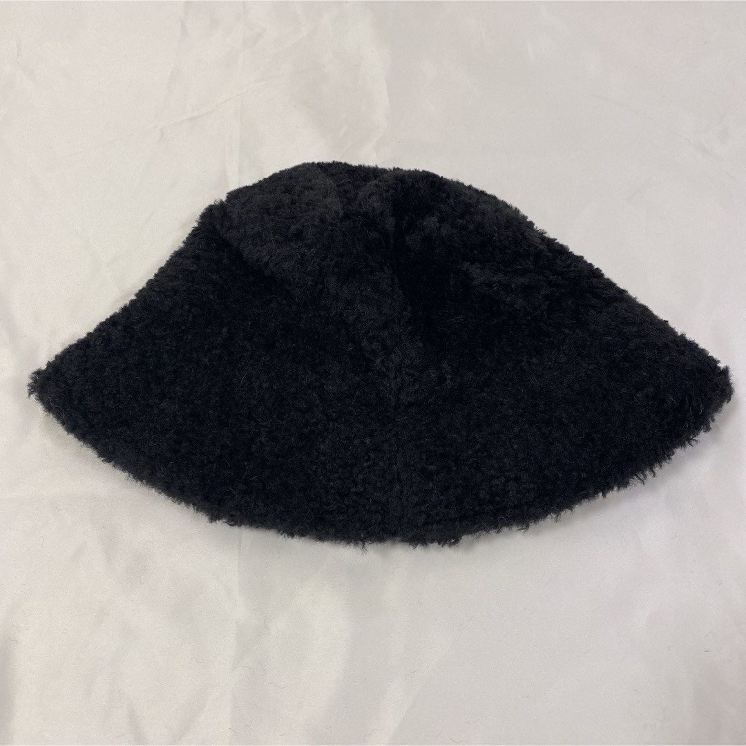 《新品》 もこもこハット もこもこ帽子 ハット 帽子 ブラック 韓国ファッション レディースの帽子(ハット)の商品写真