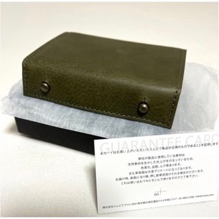 エムピウ　財布　グリーン　マスタードカードケースファッション小物