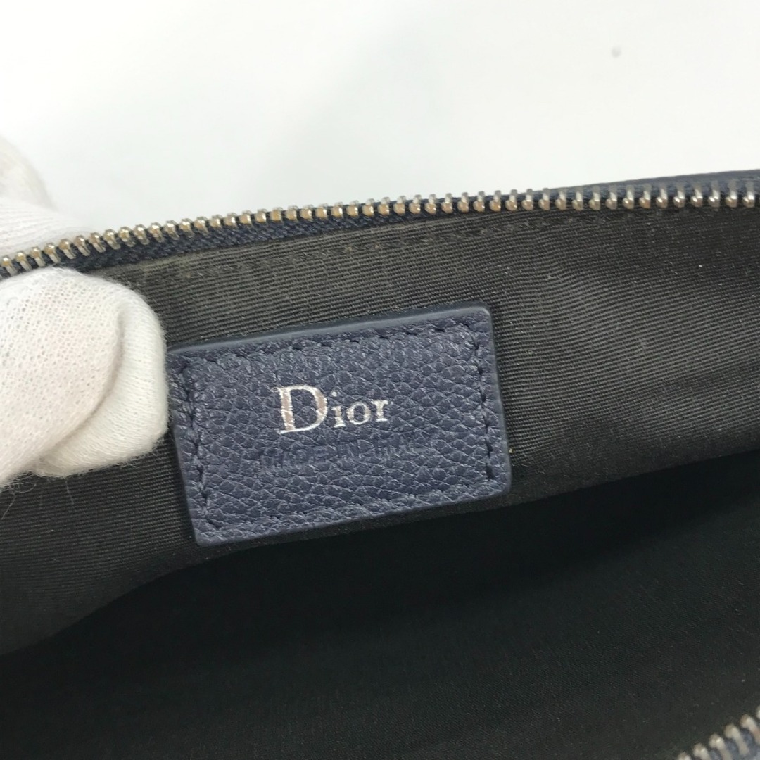 Dior(ディオール)のディオール Dior アトリエ ATELIER ポーチ クラッチバッグ レザー ネイビー メンズのバッグ(セカンドバッグ/クラッチバッグ)の商品写真