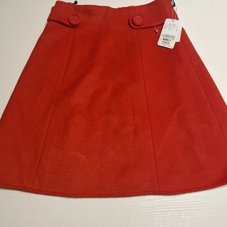 ストロベリーフィールズ(STRAWBERRY-FIELDS)の新品　定価13000円　ストロベリーフィールズ　レトロ風スカート(ひざ丈スカート)