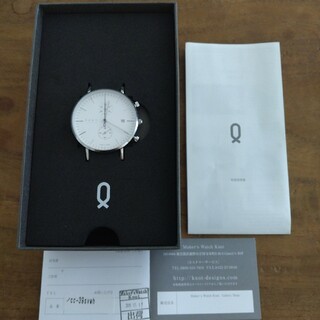 ノット(KNOT)のknot 腕時計　CC−39 ホワイト　箱　保証書付き　電池切れ(腕時計(アナログ))