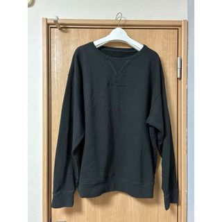 Martin Margiela マルタンマルジェラ 18AW CONTRASTED INSIDE OUT SWEAT CREW S50GU0068 S25279 インサイドアウトスウェットクルーネックプルオーバー ポケット付き裏返しスウェットシャツ グレー