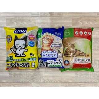 ライオン(LION)の【再値下げ】猫砂セット(猫)