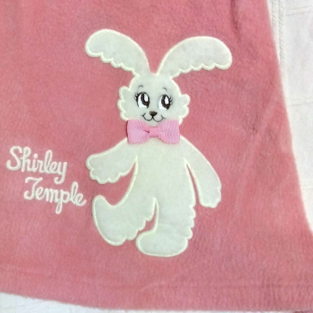 Shirley Temple(シャーリーテンプル)の90　シャーリーテンプル　うさぎアップリケのボーダーワンピース キッズ/ベビー/マタニティのキッズ服女の子用(90cm~)(ワンピース)の商品写真