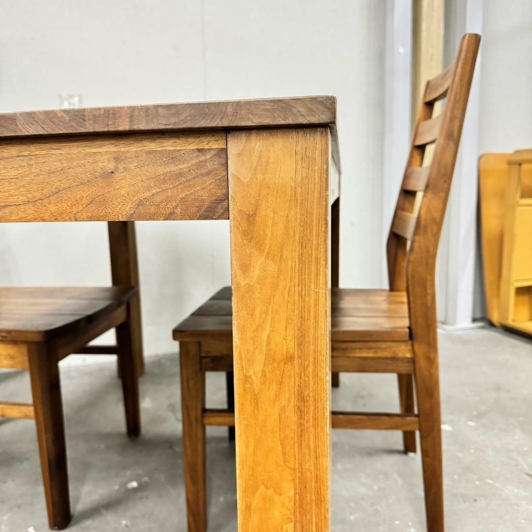 15353 ダイニングテーブルセット　椅子2脚 関家具 インテリア/住まい/日用品の机/テーブル(ダイニングテーブル)の商品写真