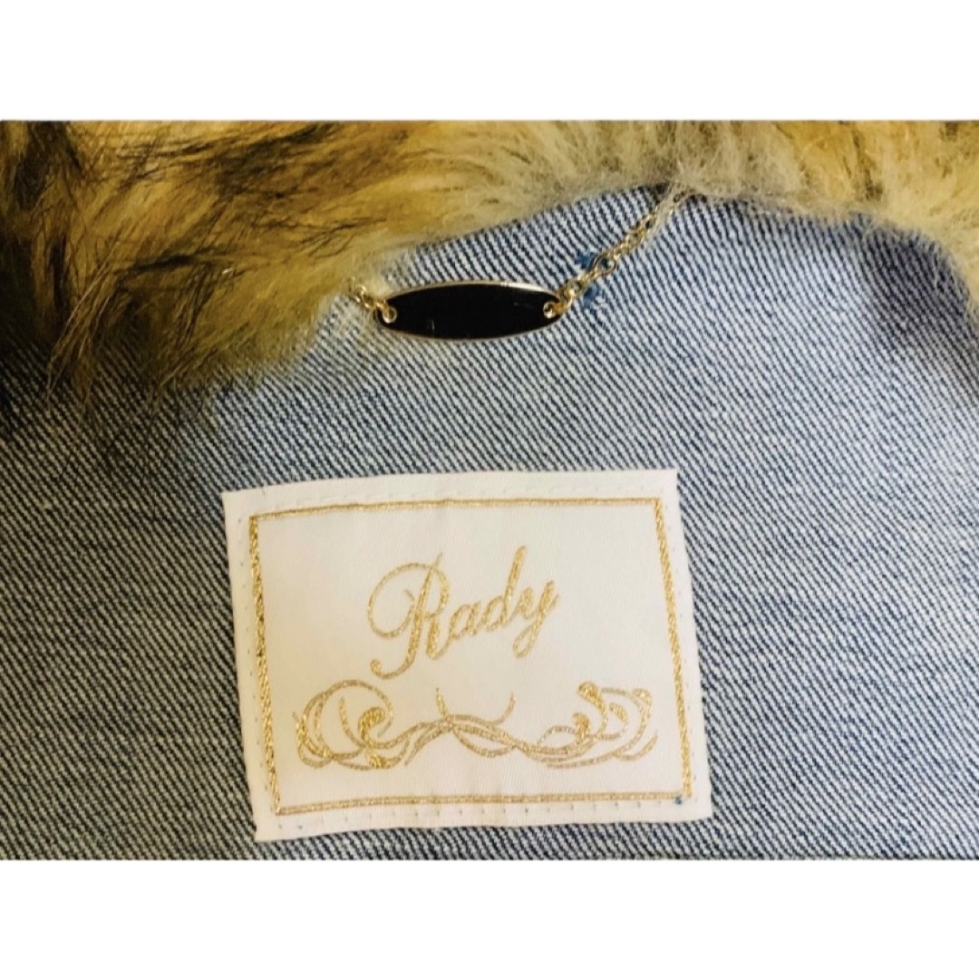 Rady(レディー)のRady デニムジャケット ファー Gジャン フリーサイズ  レディースのジャケット/アウター(Gジャン/デニムジャケット)の商品写真