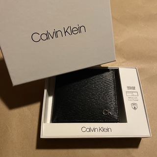 カルバンクライン(Calvin Klein)の折り財布　ミニ財布　二つ折り財布　コインケース　小銭入れ　ブラック(折り財布)
