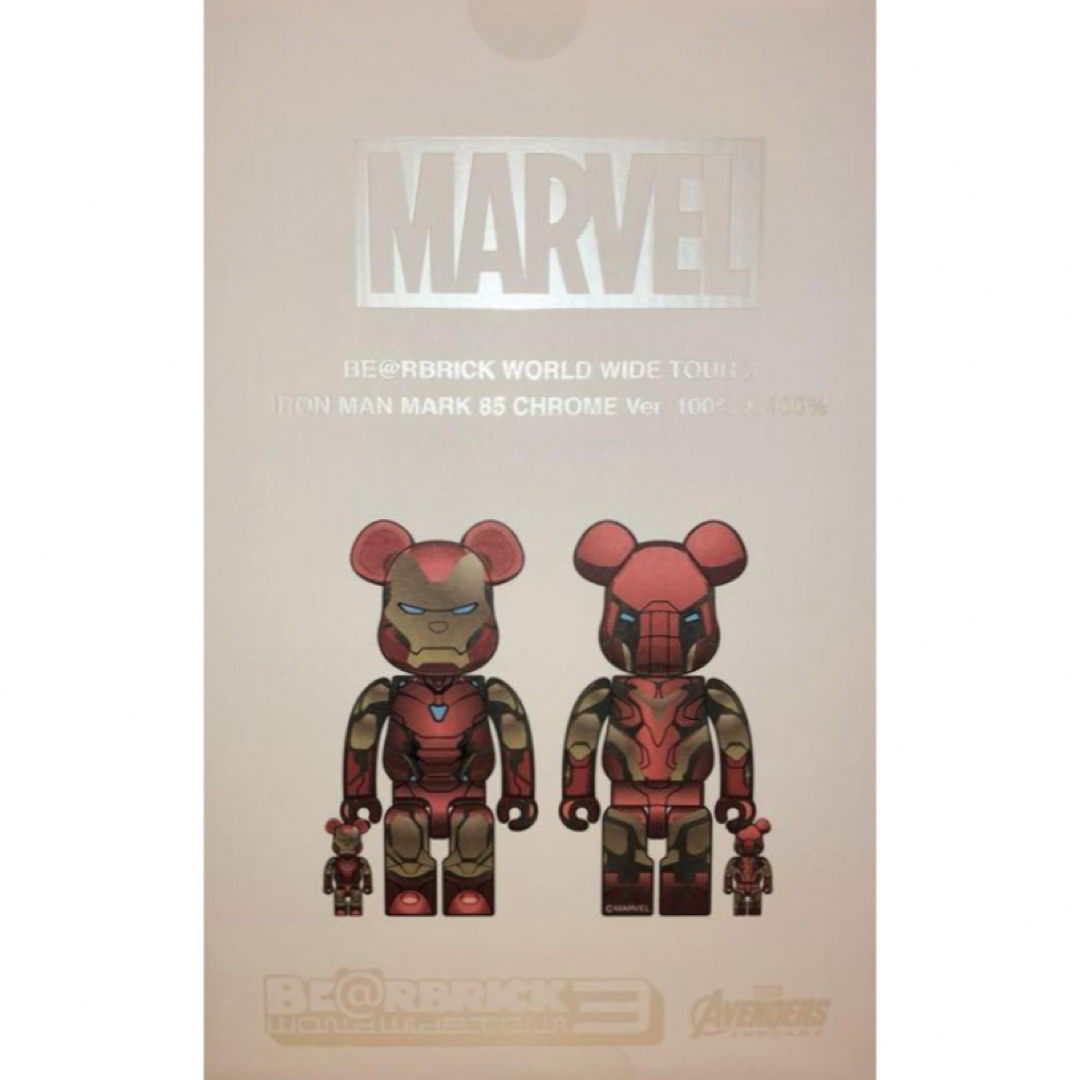 BE@RBRICK IRON MAN MARK85 CHROME Ver.METEORフィギュア