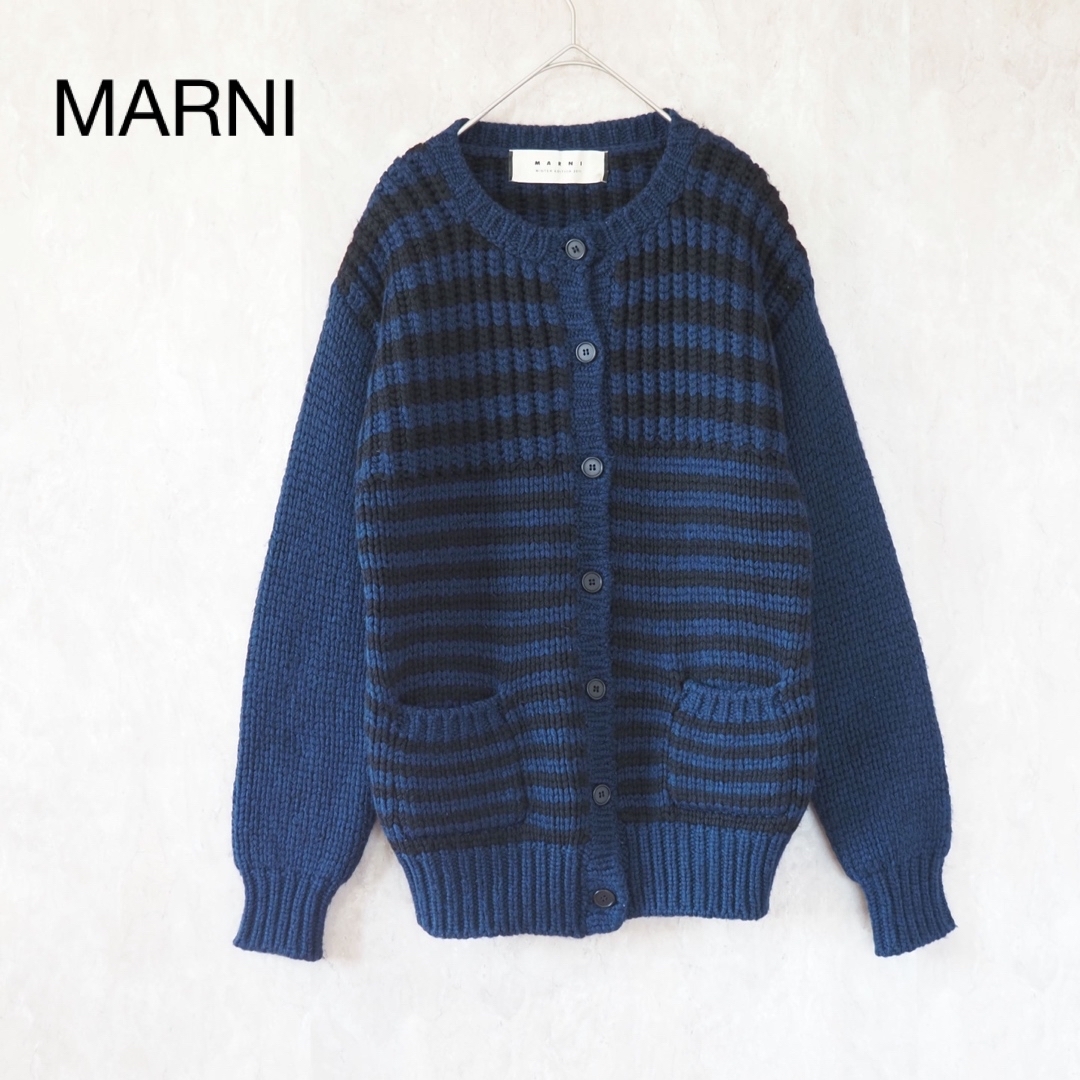 2011AW MARNI ボーダーニットカーディガンLeapのMARNI