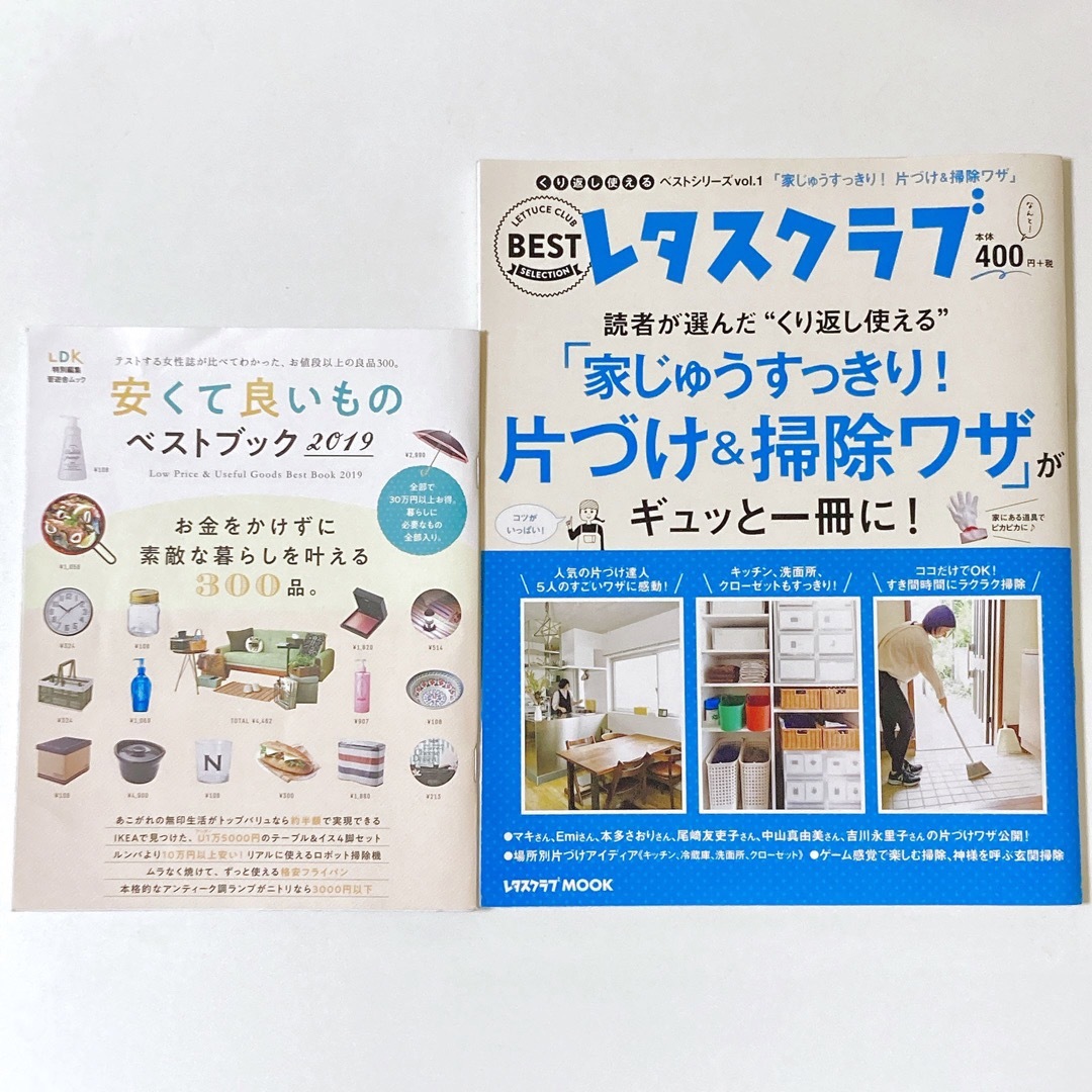 【2冊セット】安くて良いものベストブック 2019 と レタスクラブ エンタメ/ホビーの本(住まい/暮らし/子育て)の商品写真