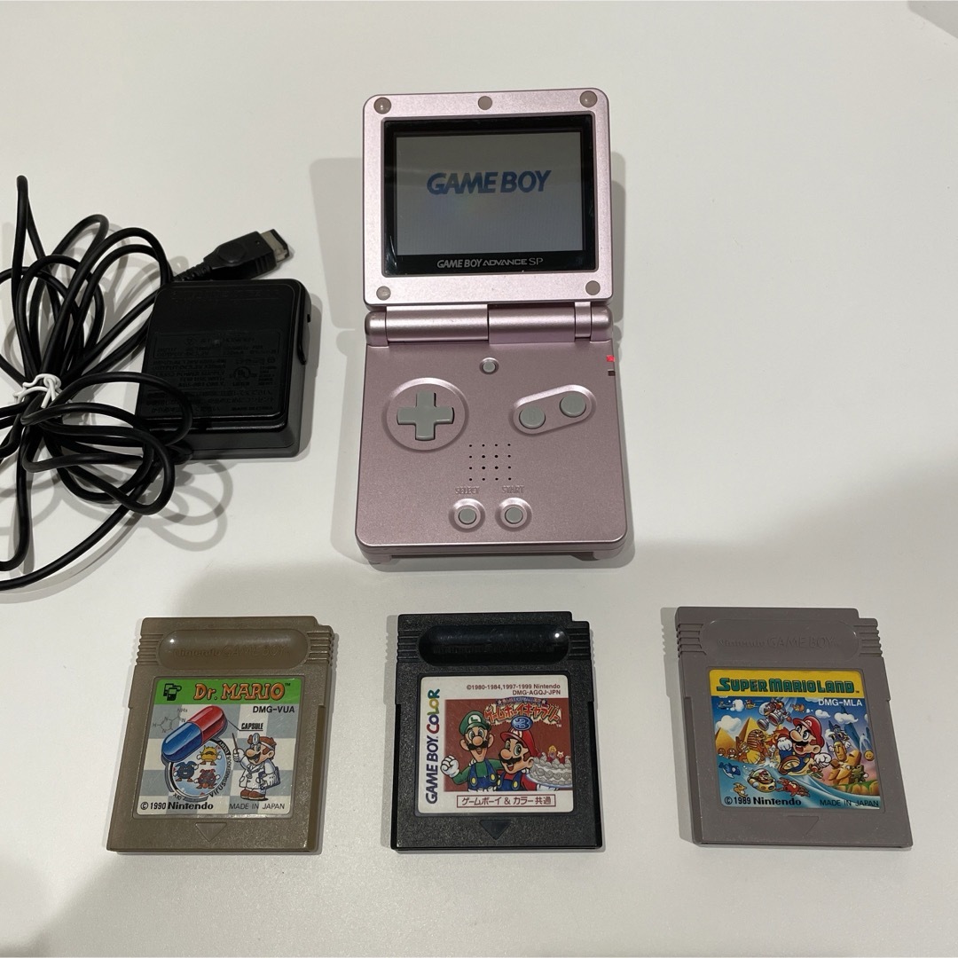 ゲームボーイアドバンスSP 本体 パールピンク(ジャンク)&ゲームボーイ ゲームボーイアドバンスSP 本体 パールピンク(ジャンク)&ゲームボーイ