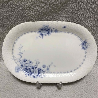 ナルミ(NARUMI)の大皿 プレート ナルミ ボーンチャイナ 花柄 日本製 盛り皿 食器 長方形(食器)