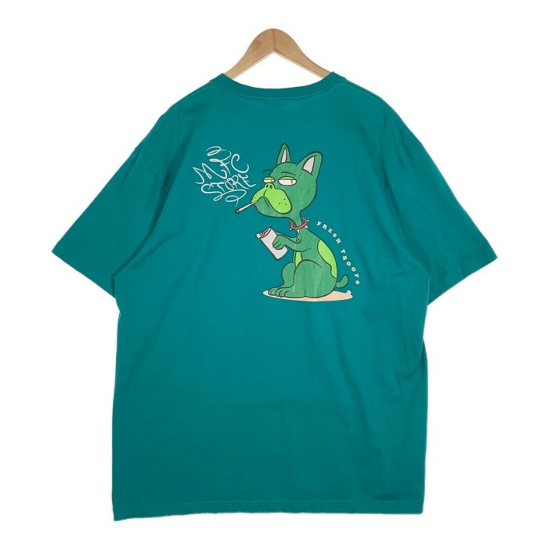 MFC STORE エムエフシーストア FRESH TROOPS プリントTシャツ ブルー Size XXL メンズのトップス(Tシャツ/カットソー(半袖/袖なし))の商品写真