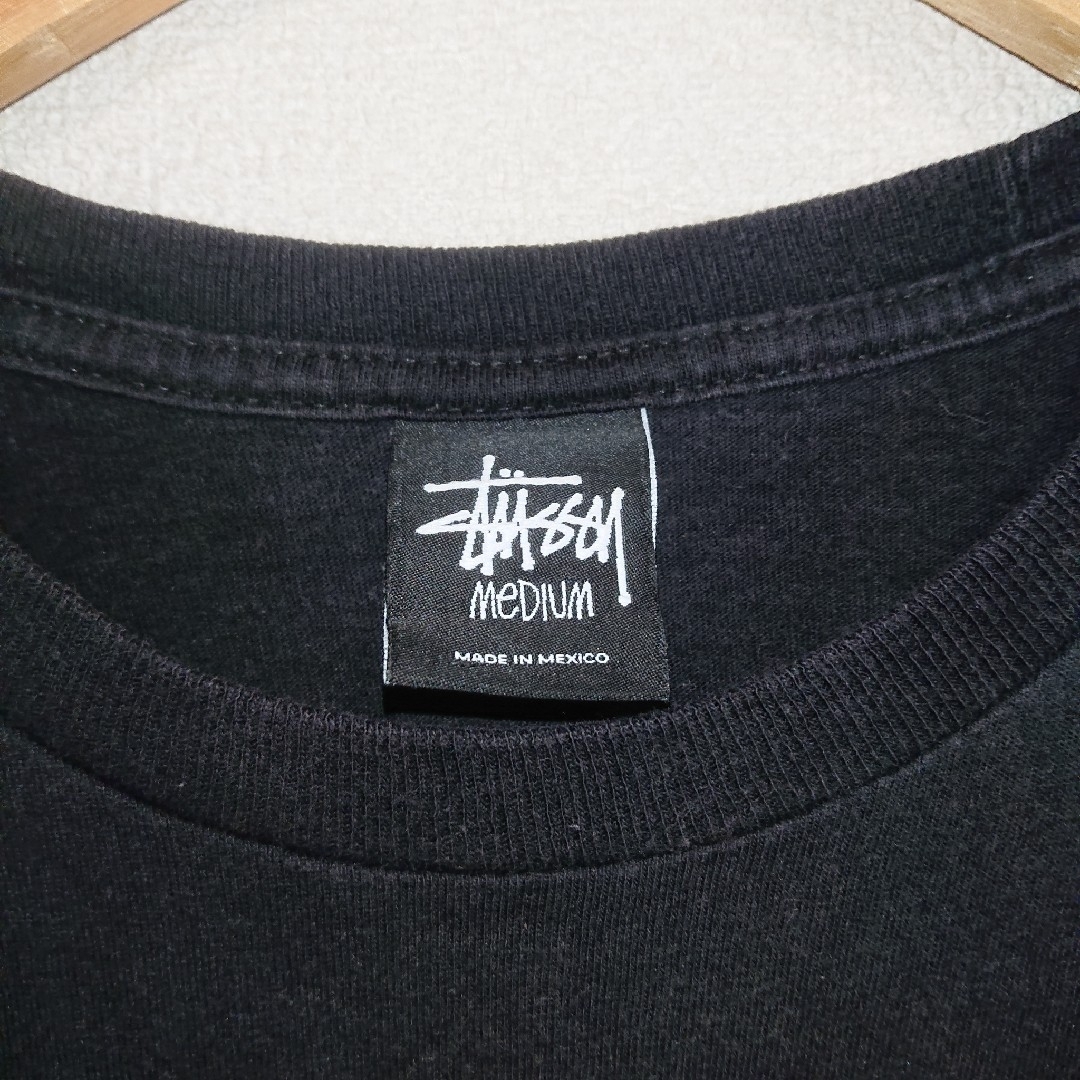 STUSSY(ステューシー)の【入手困難】ステューシー Tシャツ 長袖 デカロゴ USED加工 メンズ メンズのトップス(Tシャツ/カットソー(七分/長袖))の商品写真