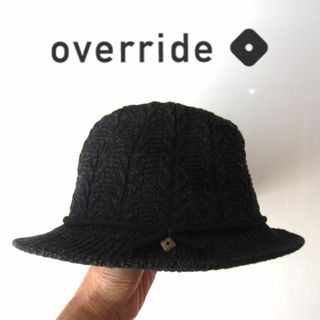 オーバーライド(override)の未使用品　override／オーバーライド★　編み込み　中折れハット(ハット)