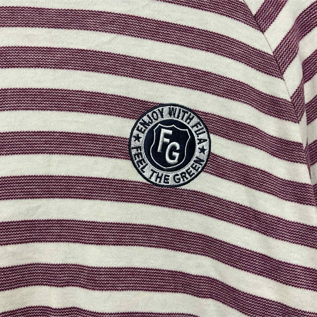 FILA(フィラ)の‘フィラゴルフ’ ボーダー 長袖Tシャツ メンズのトップス(Tシャツ/カットソー(七分/長袖))の商品写真