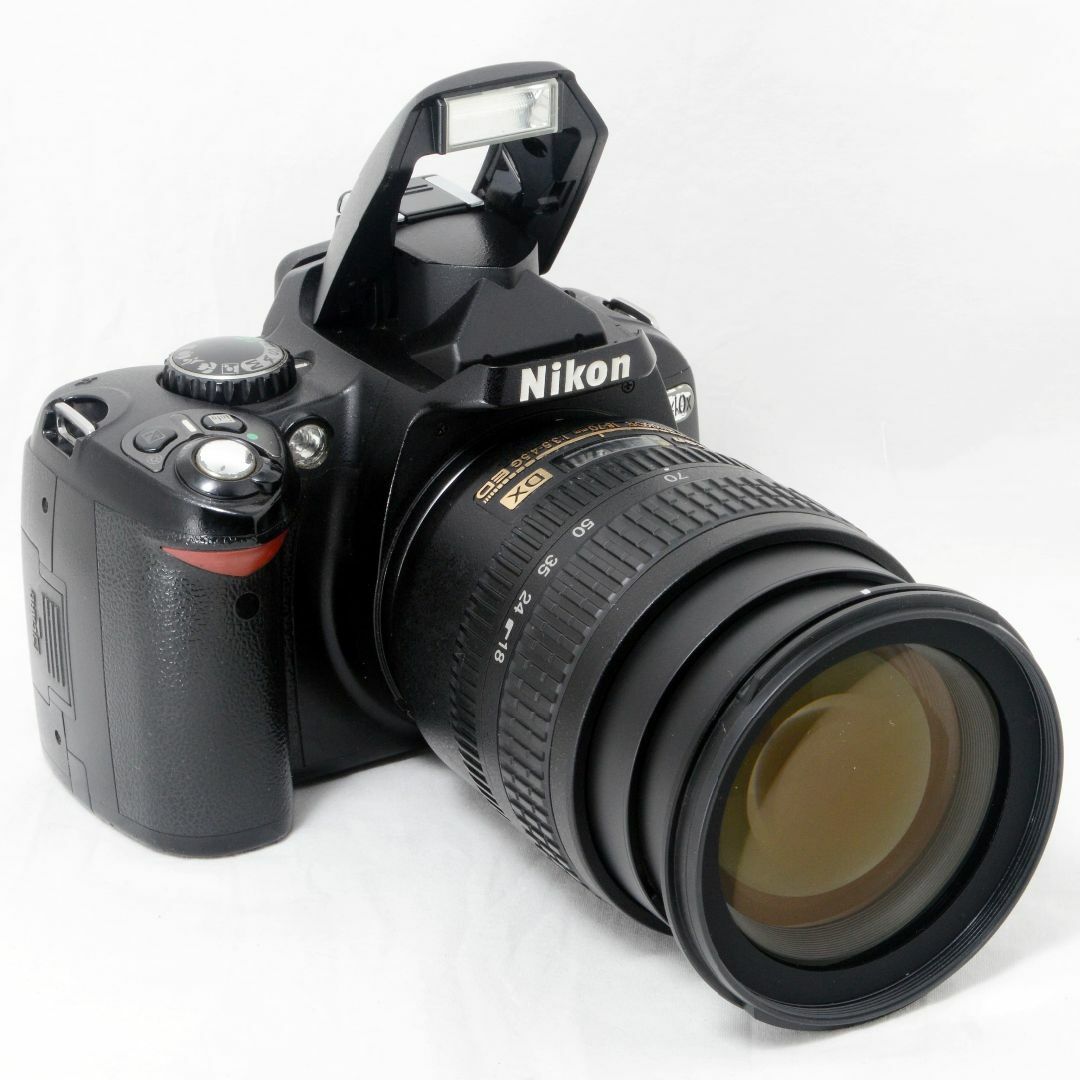Nikon(ニコン)の★iPhone転送★Nikon ニコン D40x 18-70mm レンズセット スマホ/家電/カメラのカメラ(デジタル一眼)の商品写真