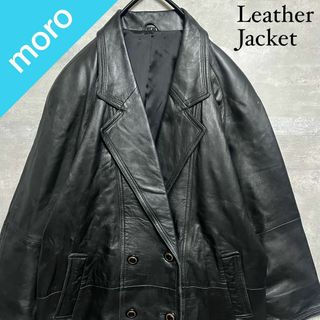 ヴィンテージ(VINTAGE)のNo.1214 VINTAGE 古着 レザージャケット ラムレザー ロング丈(レザージャケット)