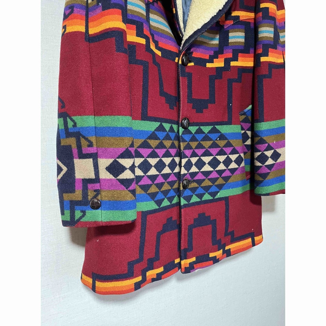 古着 PENDLETON ウールコート USA製 ネイティブパターン