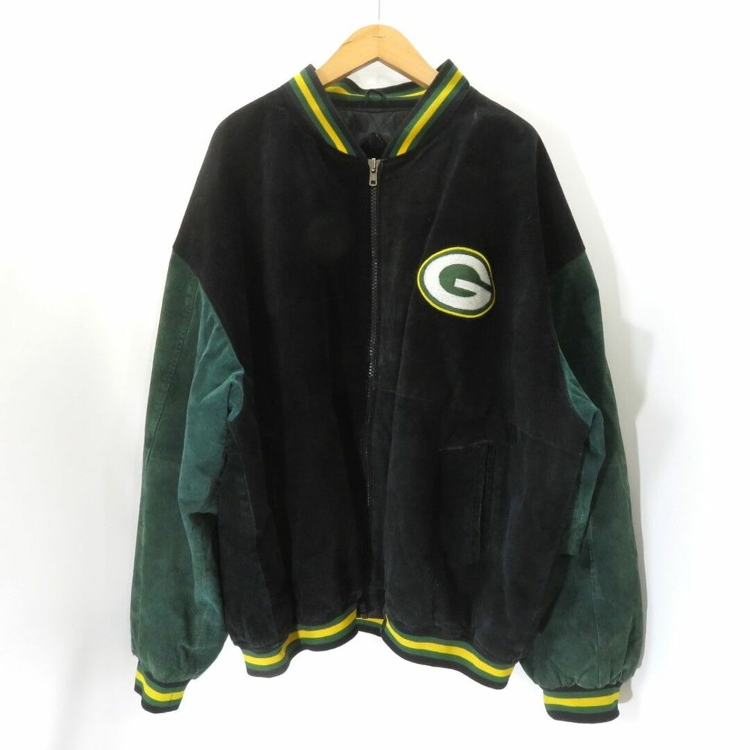 VINTAGE(ヴィンテージ)のVINTAGE 90s NFL GREEN BAY PACKERS JACKET メンズのジャケット/アウター(スタジャン)の商品写真