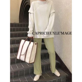 カプリシューレマージュ(CAPRICIEUX LE'MAGE)の✴︎CAPRICIEUXLE’MAGEカプリシューレマージュ　袖取り外しニット(ニット/セーター)